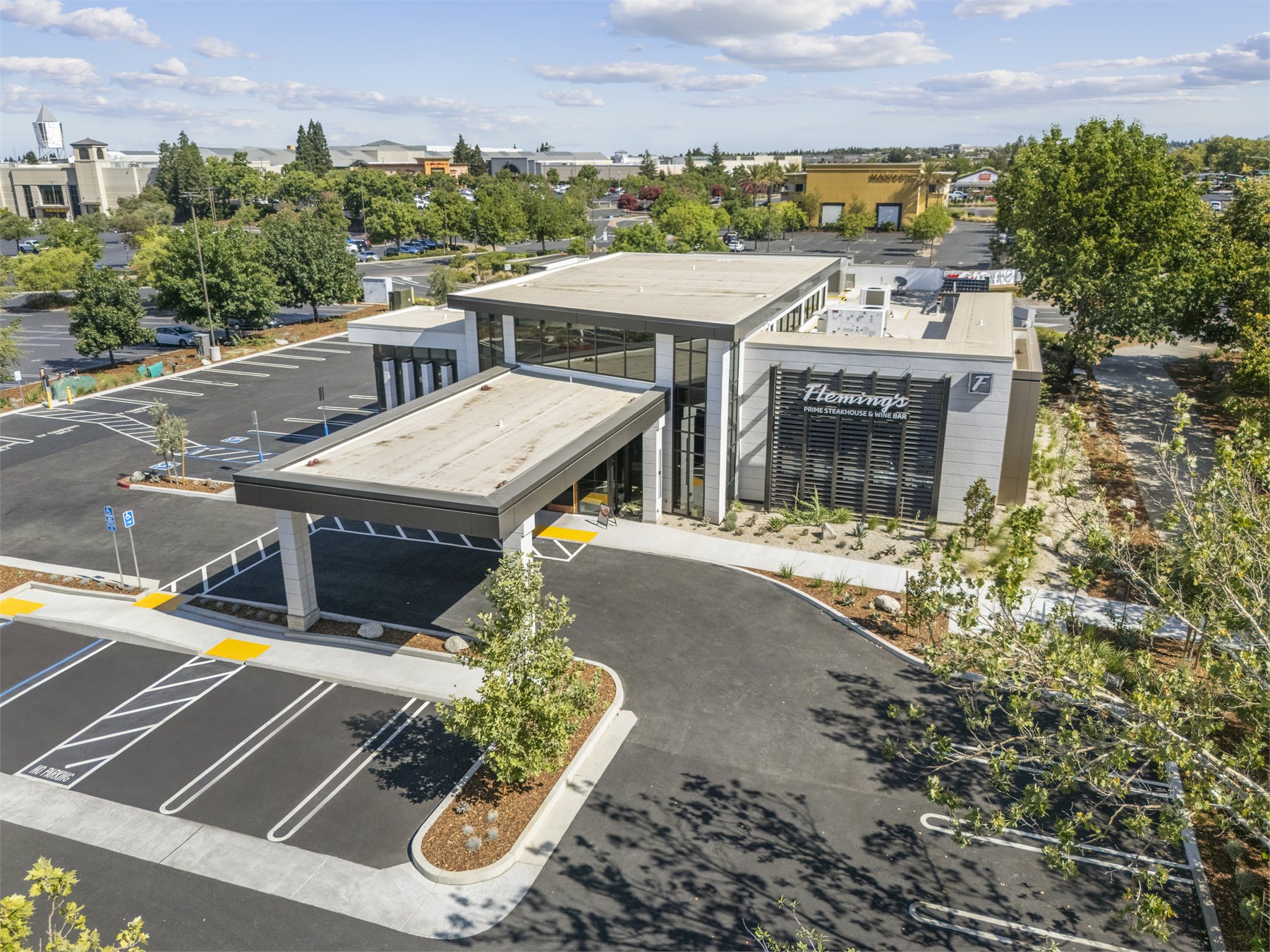 Aerial commercial property preview for the Essential package