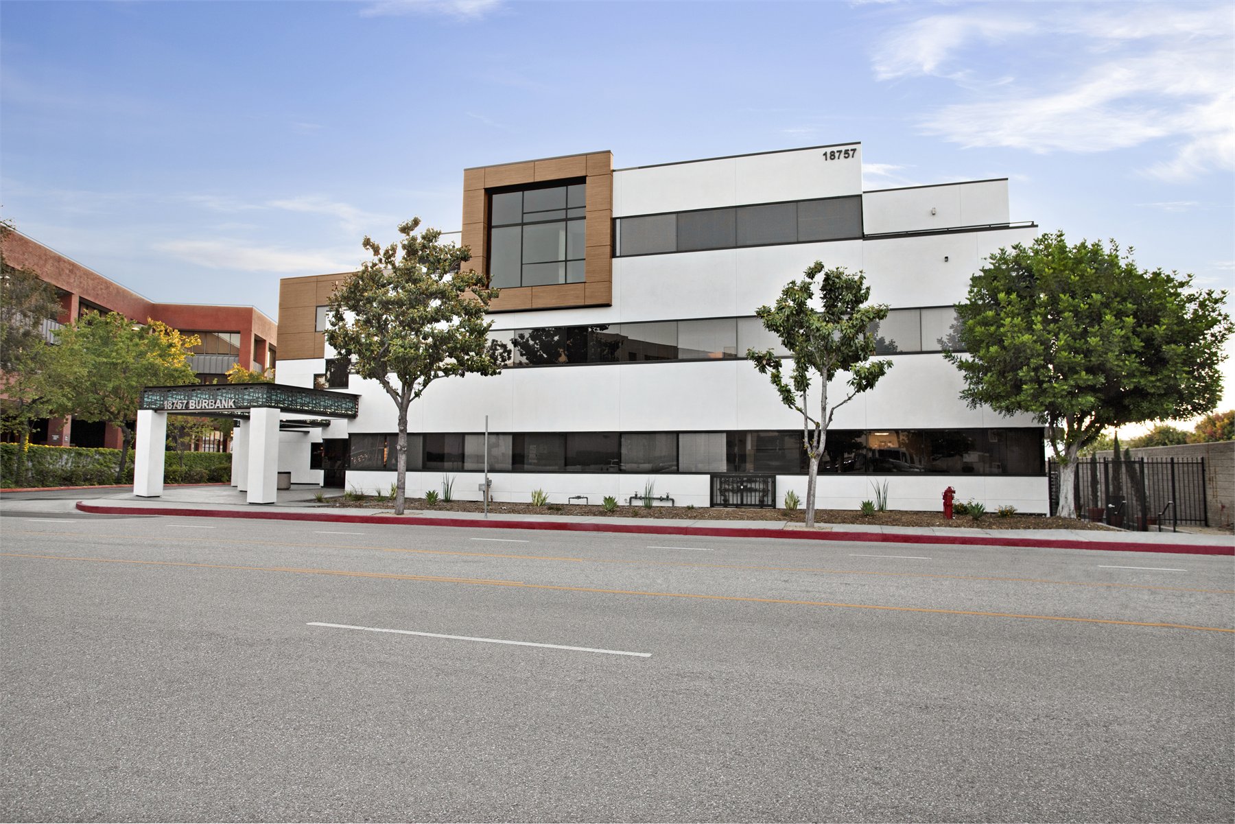 Commercial street elevation photographed for listing launch