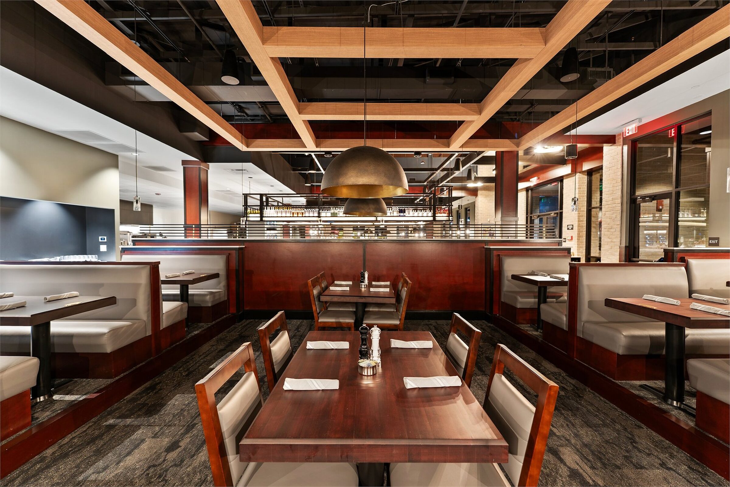 Hospitality dining room photographed for venue marketing