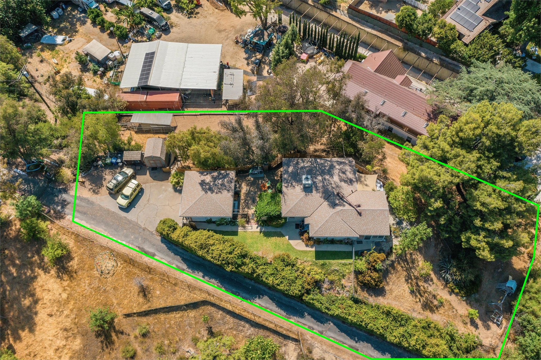 Aerial residential listing preview for the Essential package