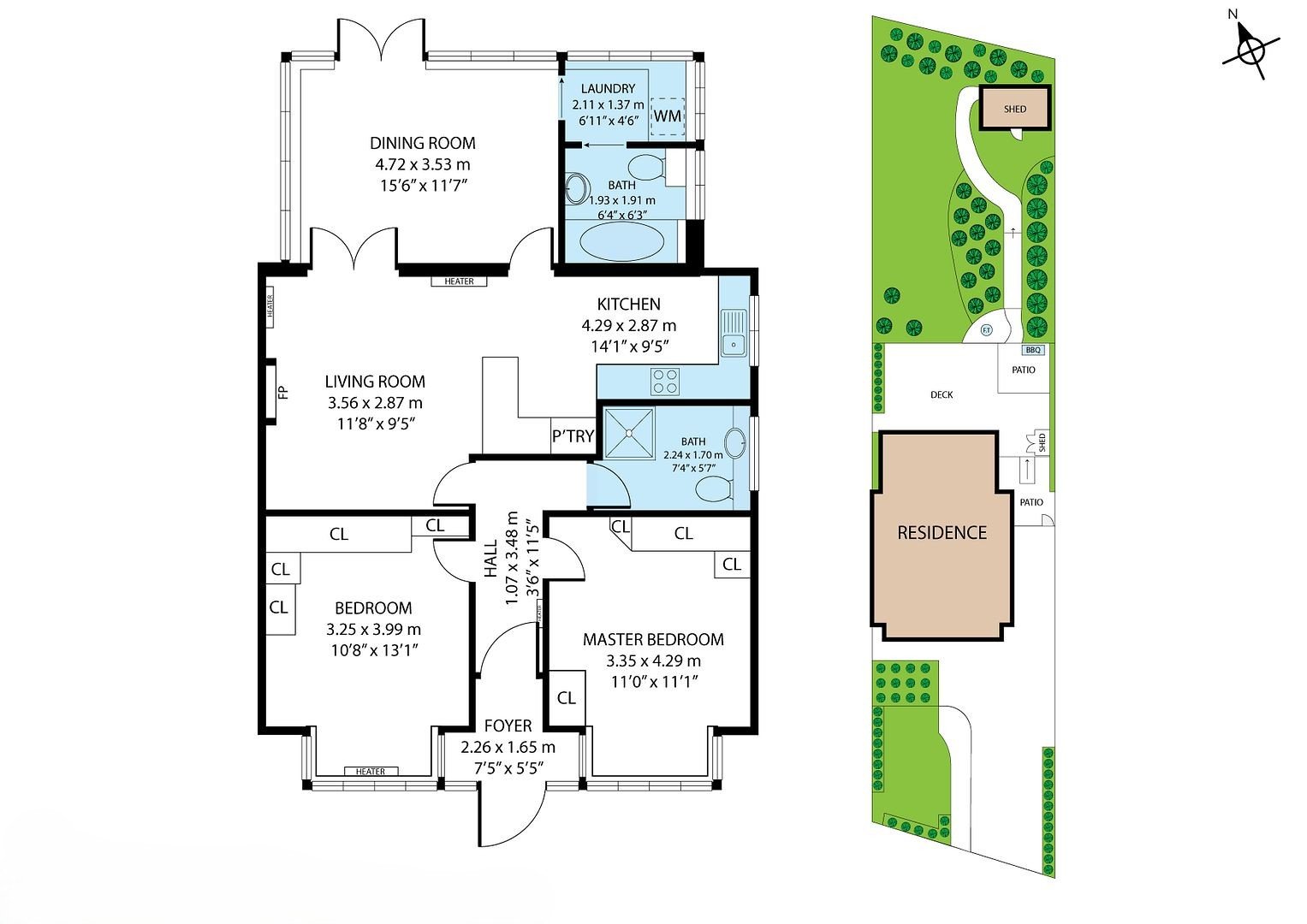 Door3D floor plan showing room flow through a residential listing