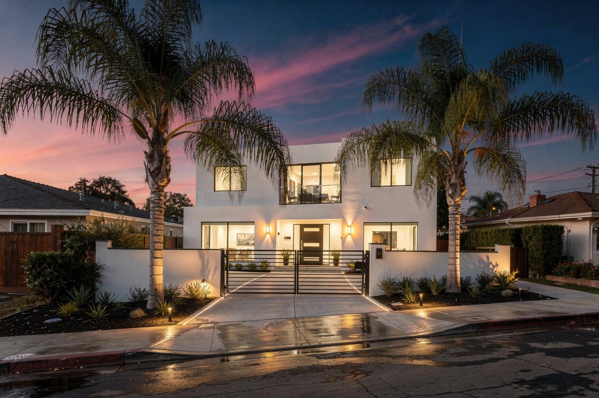 Residential twilight exterior used for a stronger listing finish